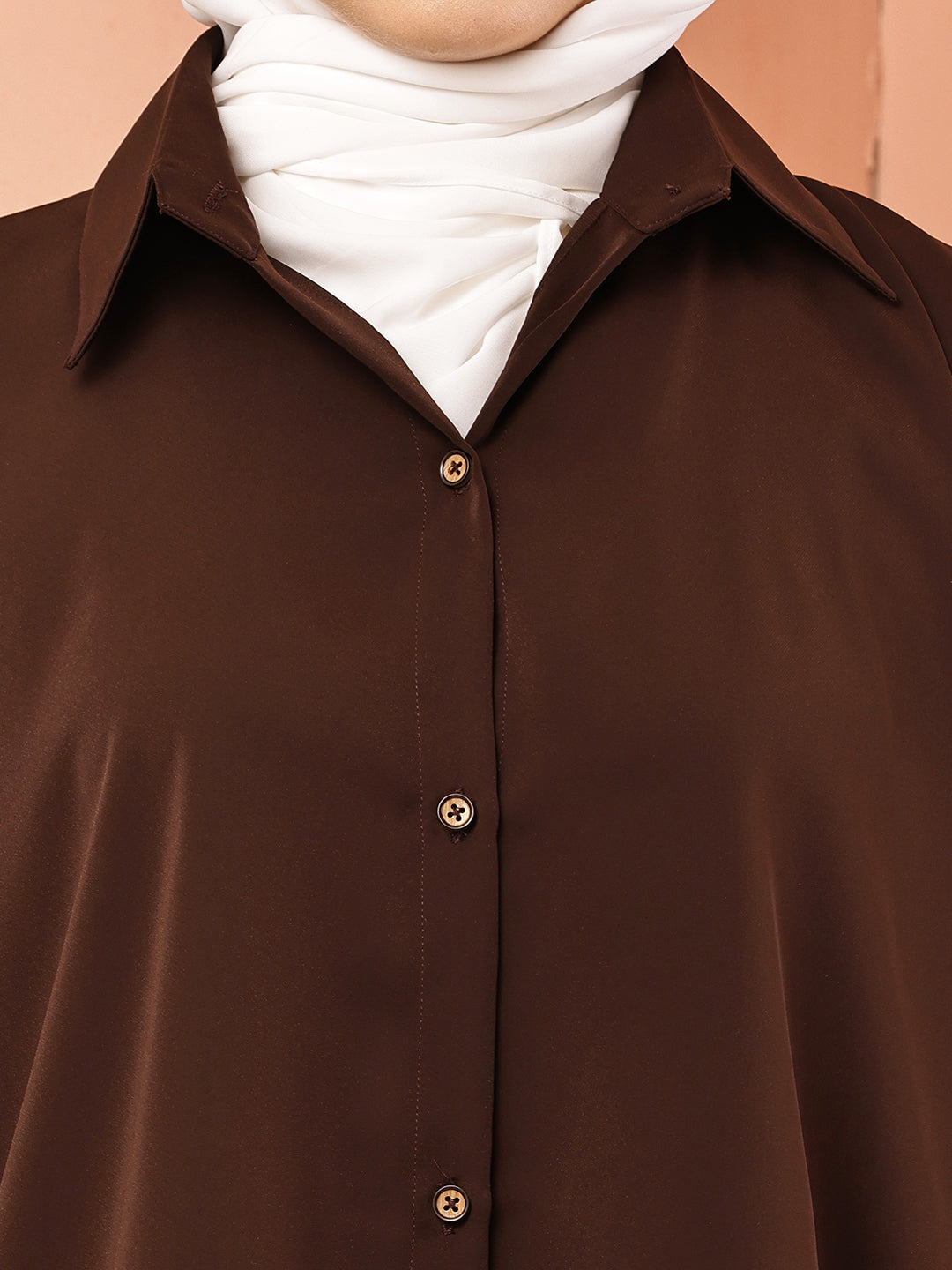 Chocolate Brown Relaxed-Fit Co-Ord Set