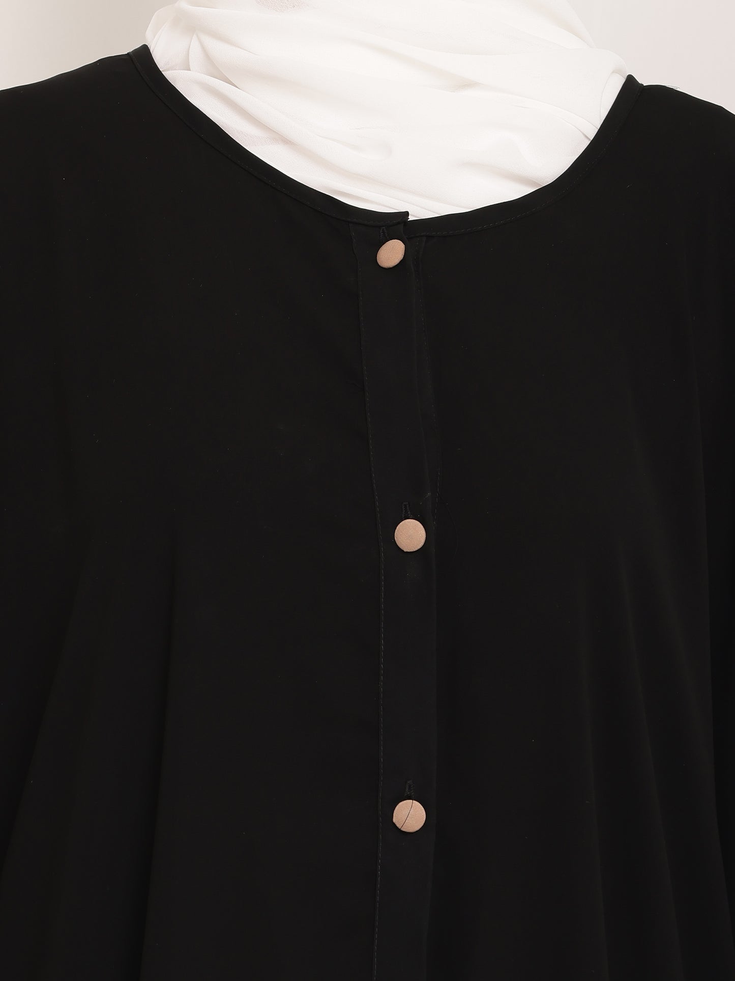 Black Petal Abaya