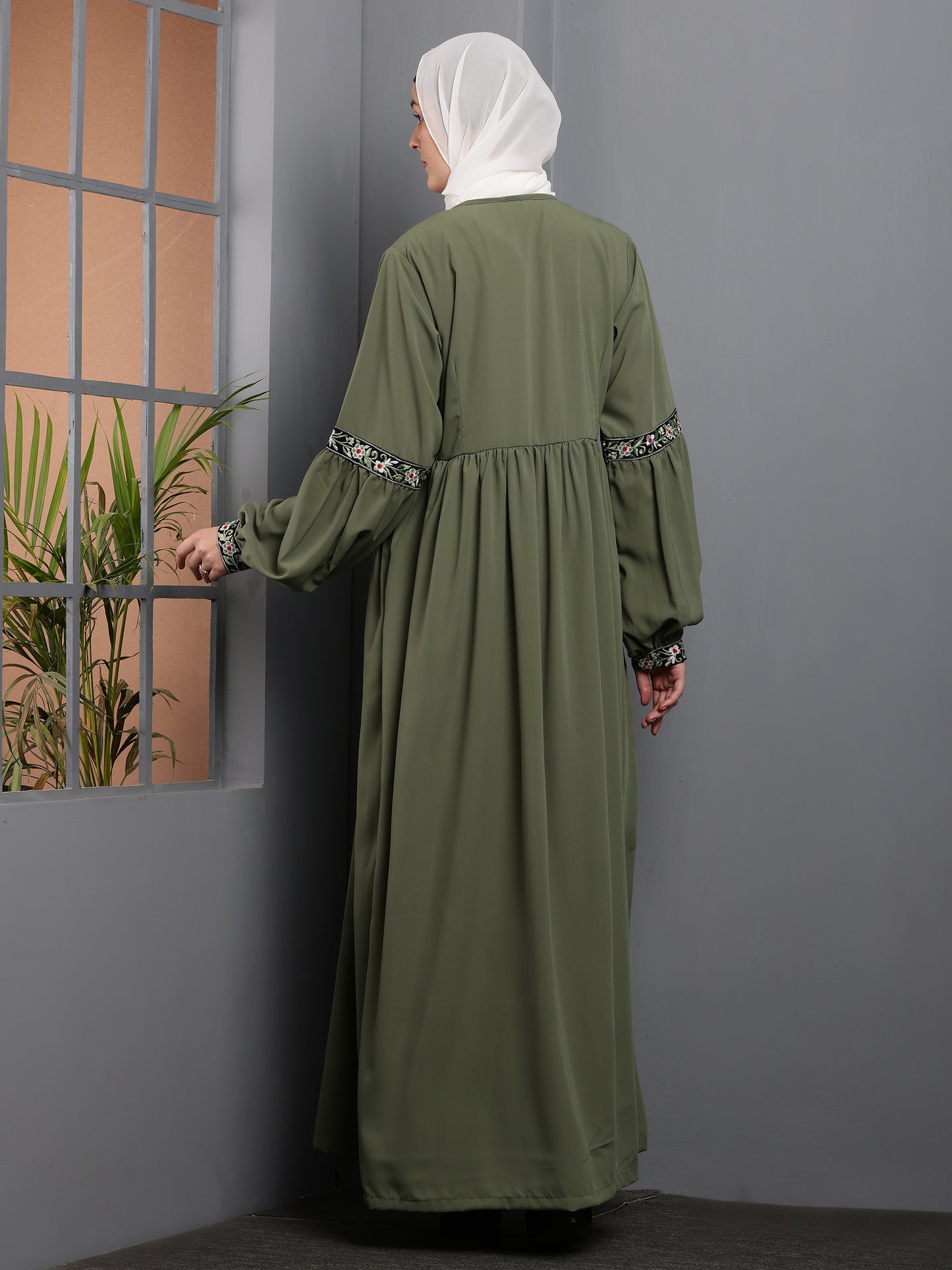 Olive Radiance Abaya