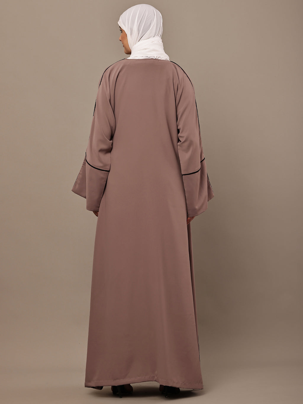 Taupe Line Abaya