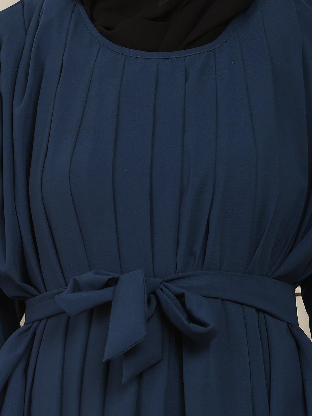 Teal Pleated Abaya
