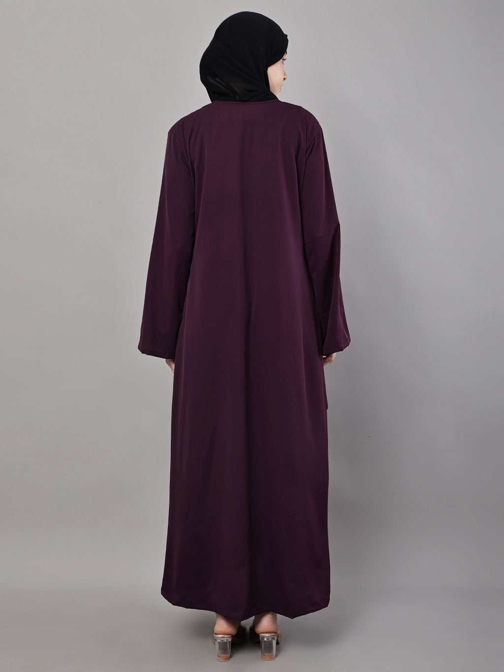 Aubergine Flow Abaya
