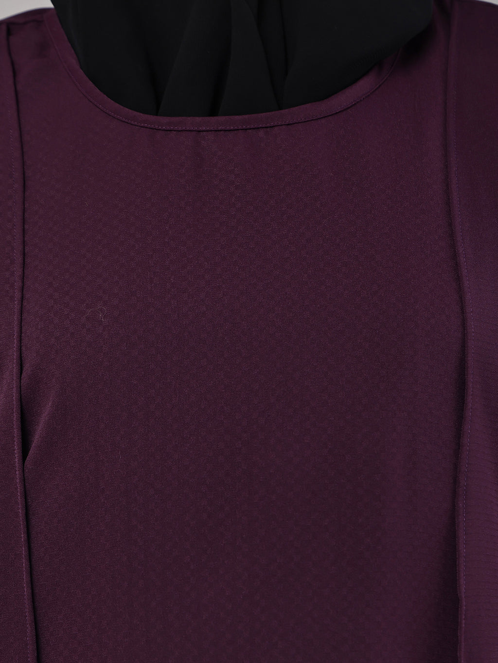 Aubergine Flow Abaya