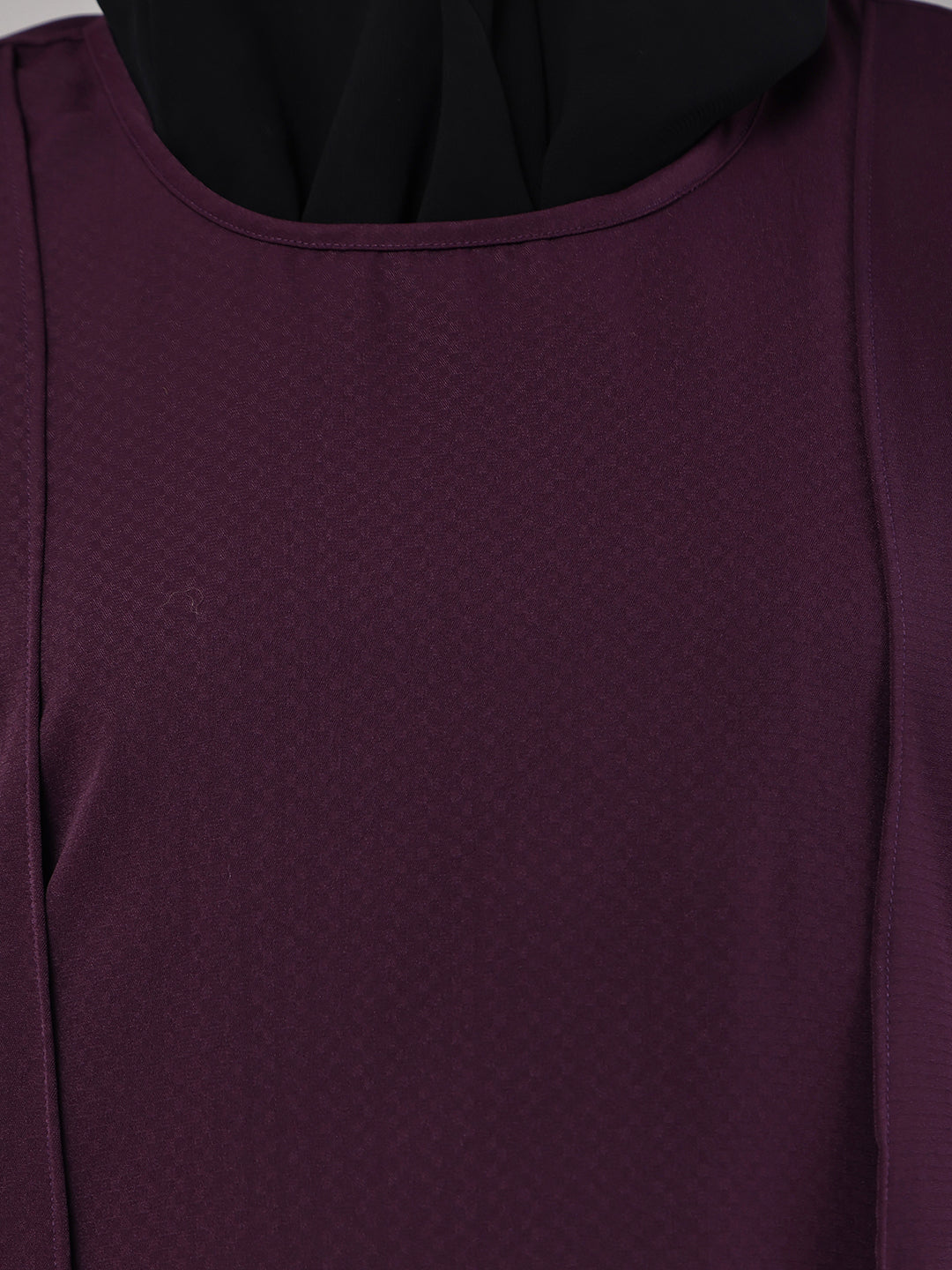 Aubergine Flow Abaya