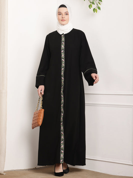 Floral Elegance Abaya