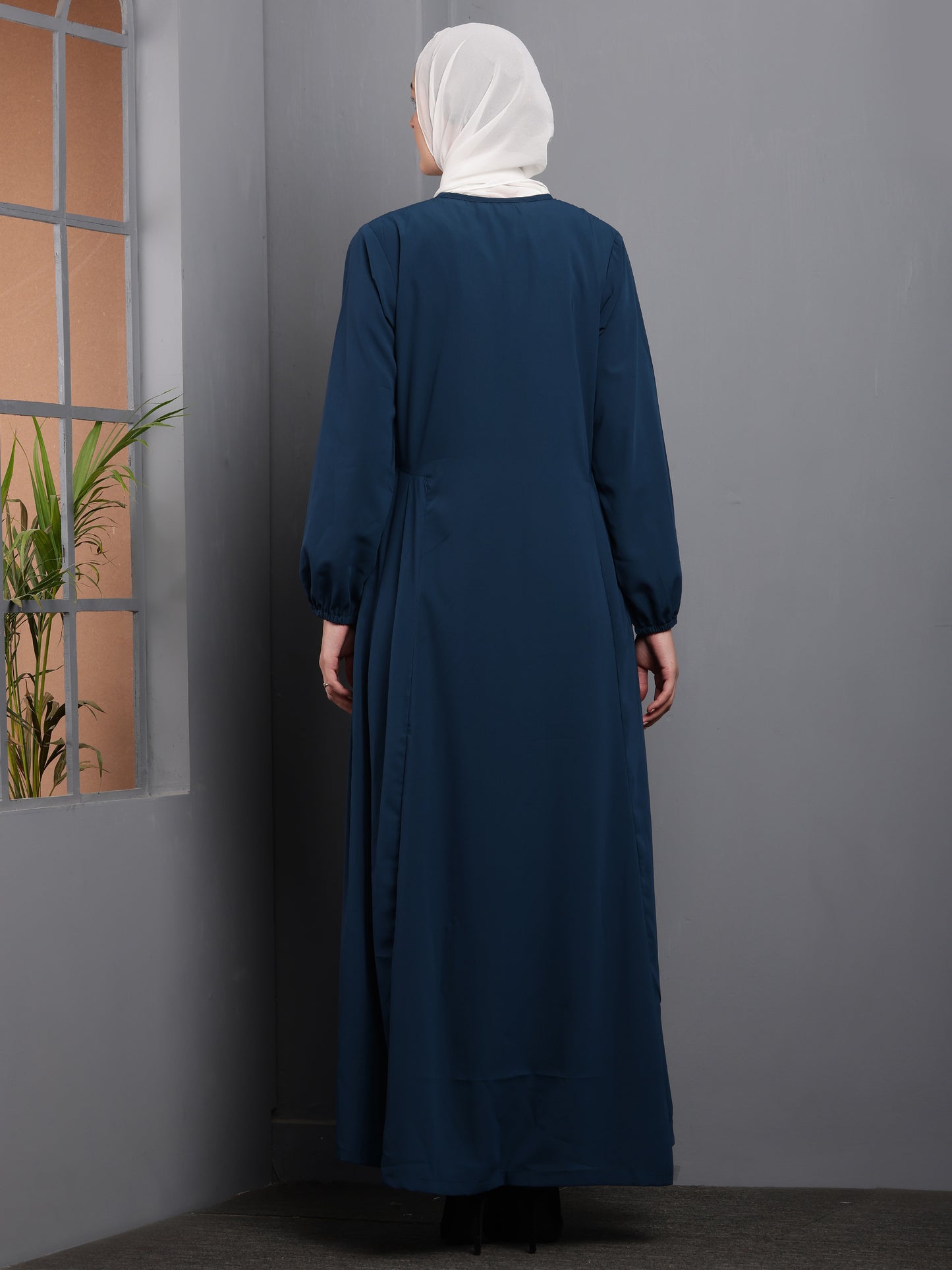 Azure Elegance Abaya