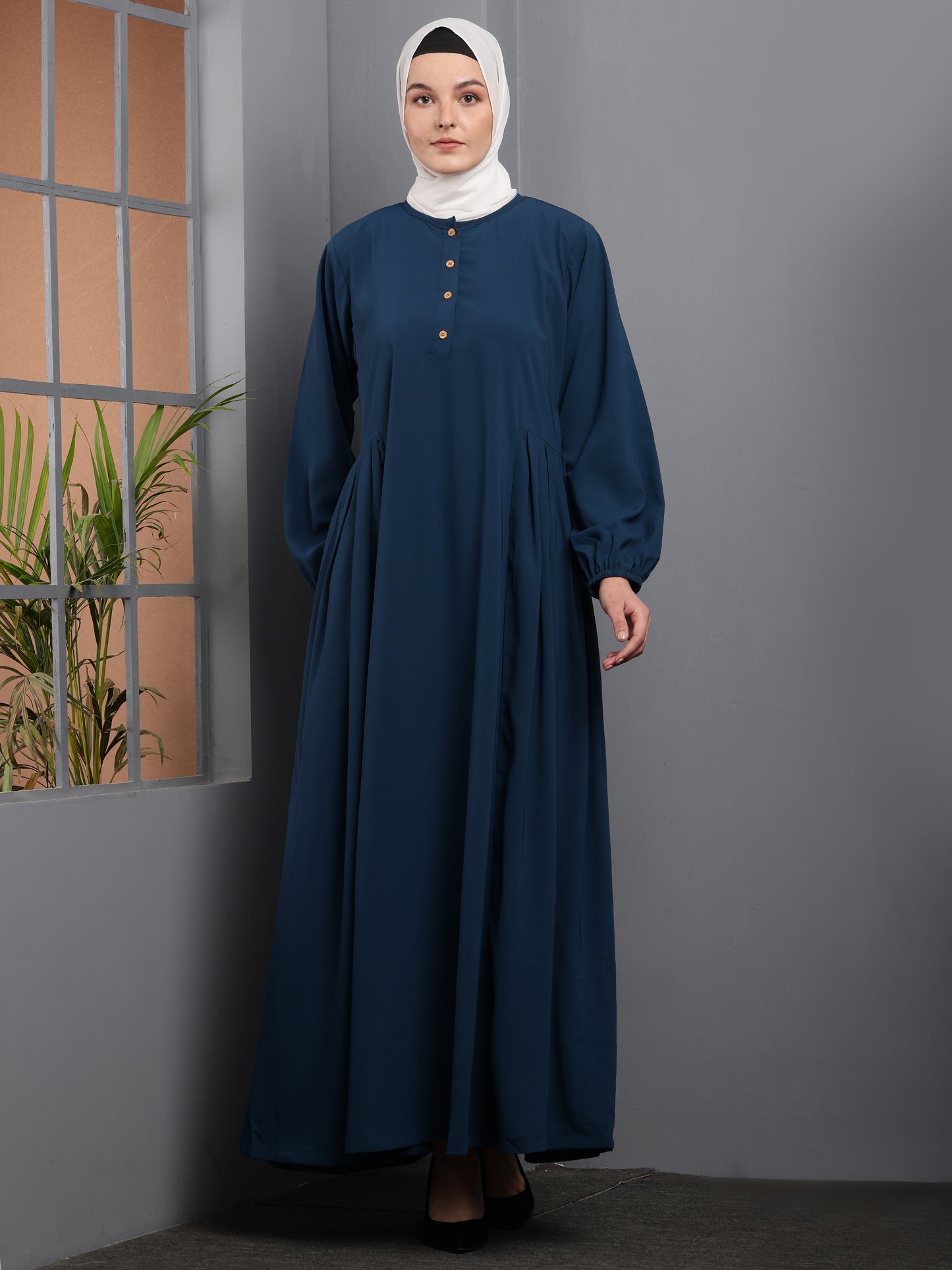 Azure Elegance Abaya