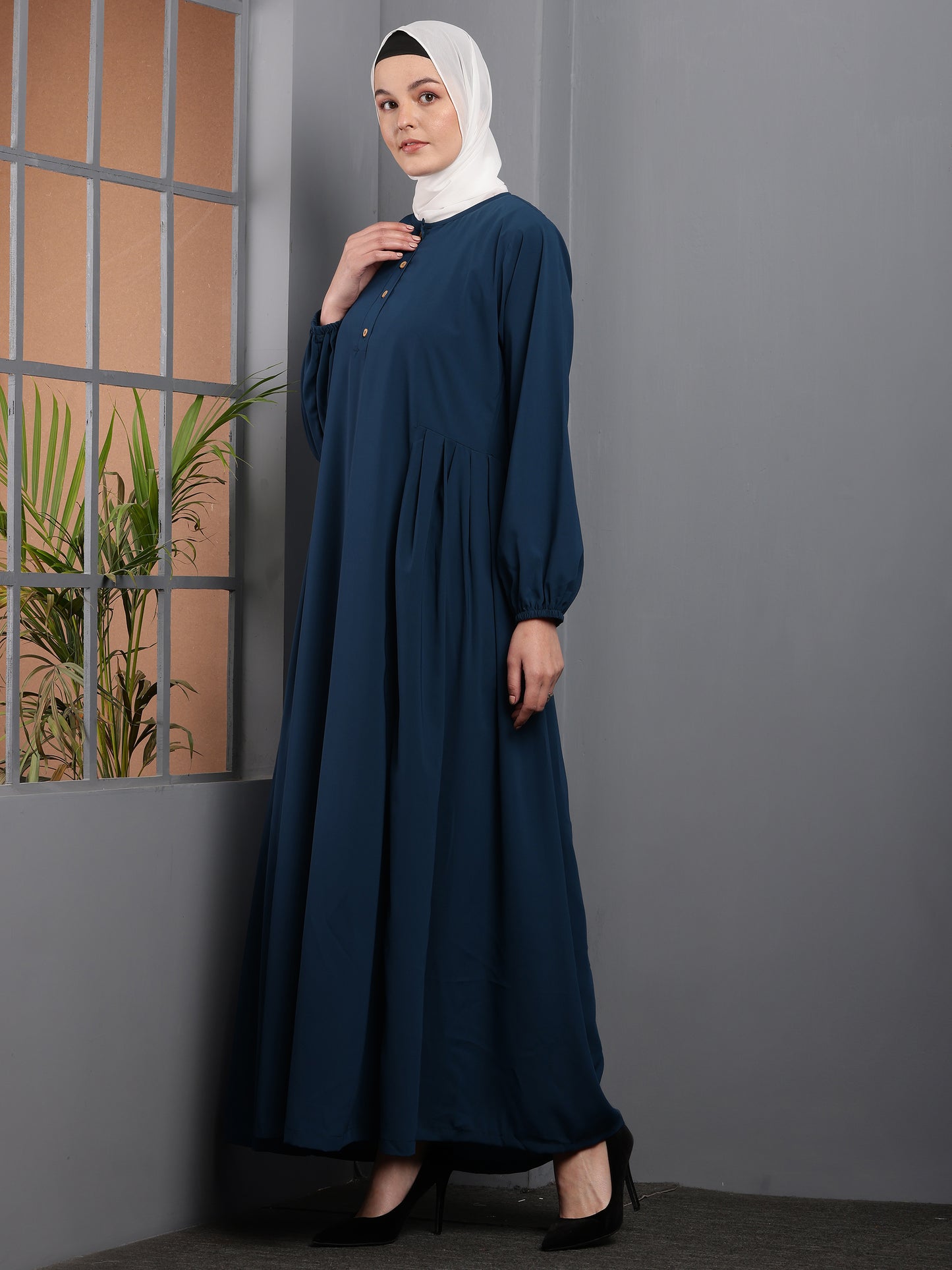 Azure Elegance Abaya