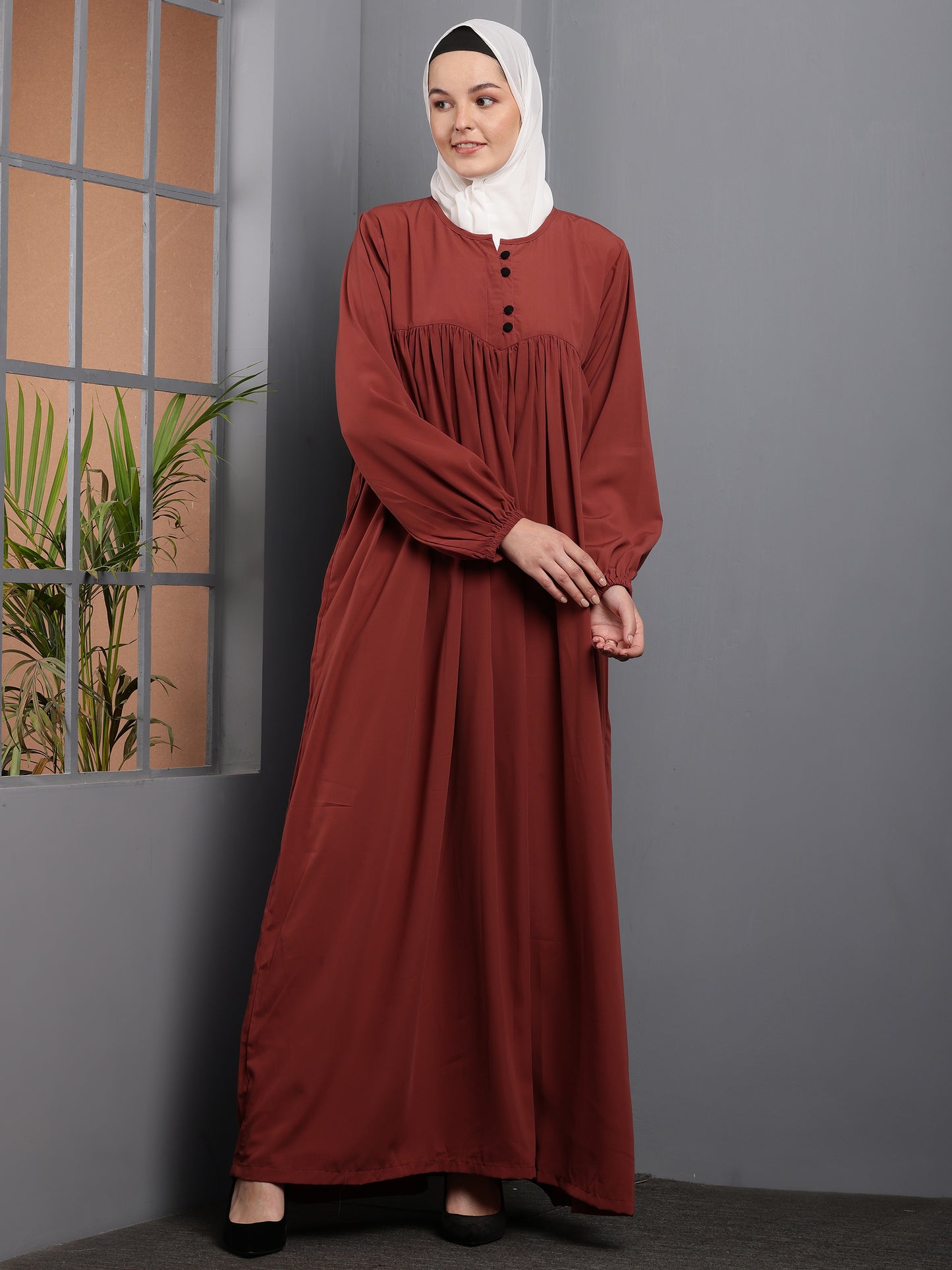 Sienna Pleated Empire Abaya