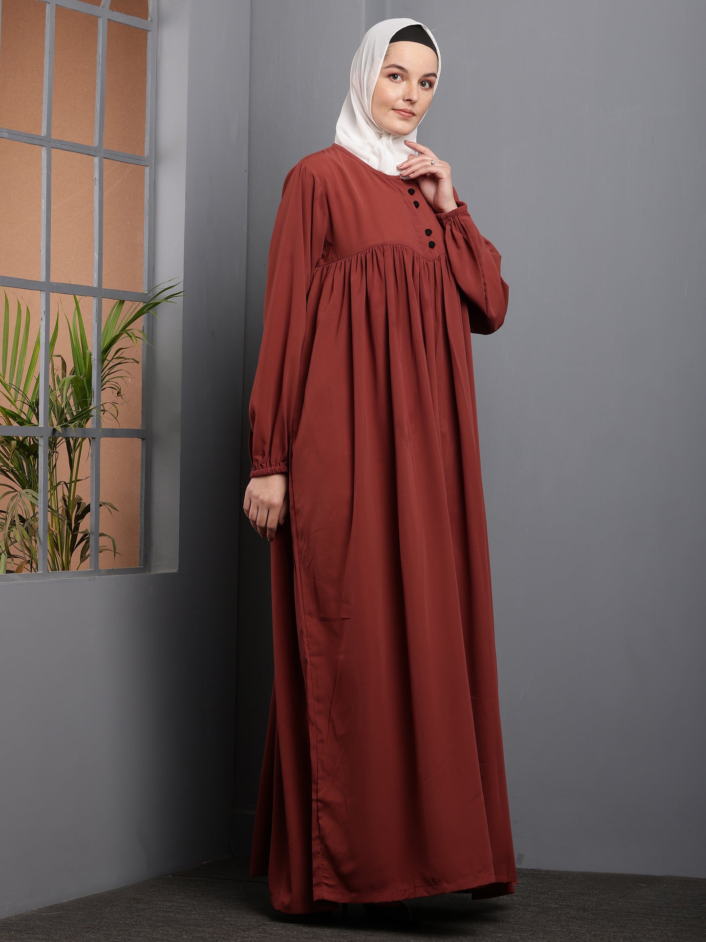 Sienna Pleated Empire Abaya