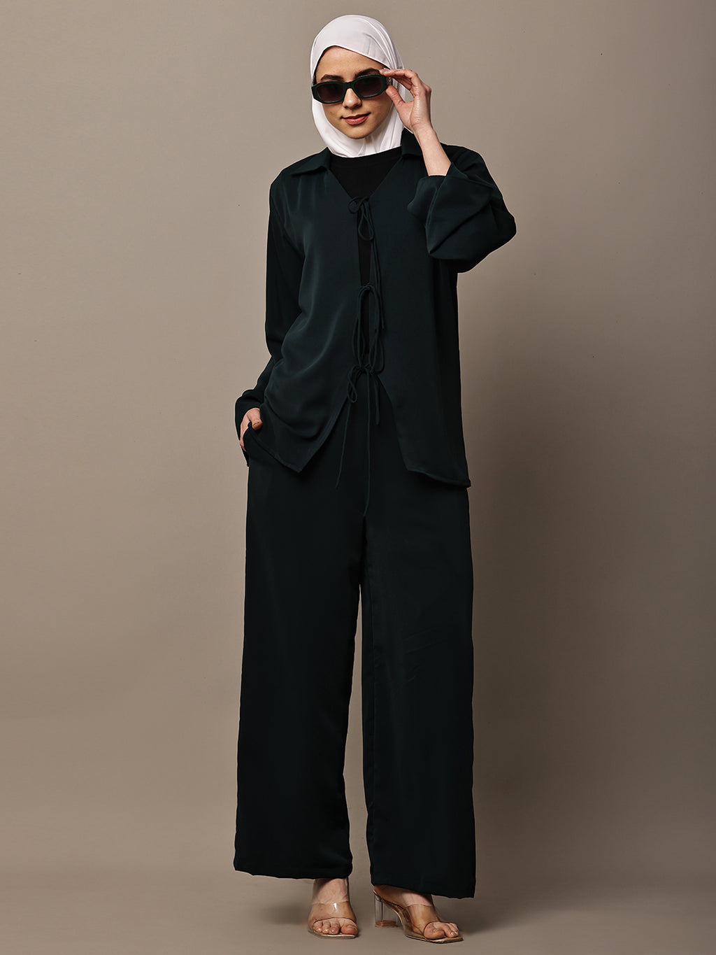 Emerald TieUp Co-ord Set