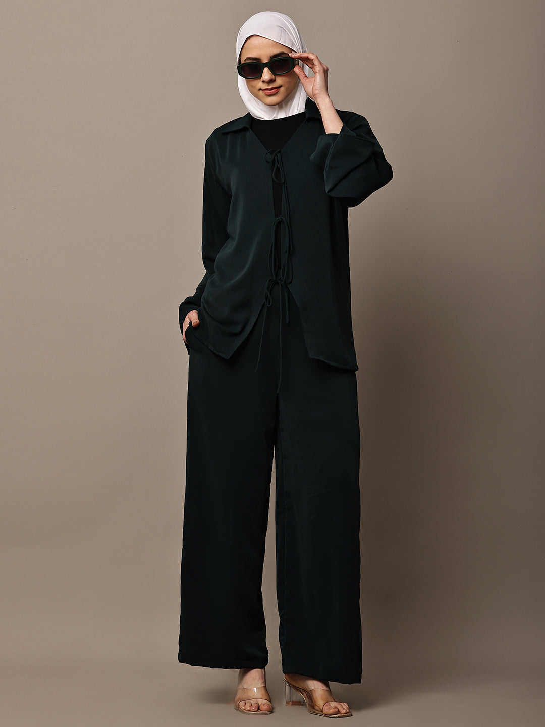 Emerald TieUp Co-ord Set