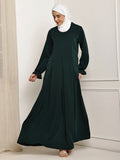 Emerald Pleated Abaya