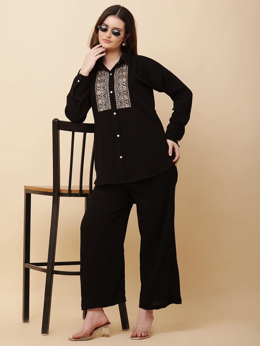 Amara Embroidered Co-Ord Set