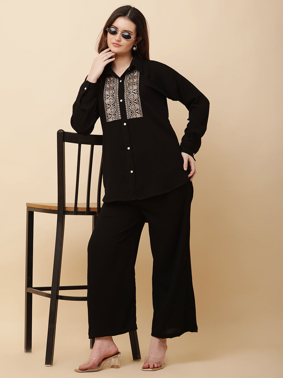 Amara Embroidered Co-Ord Set