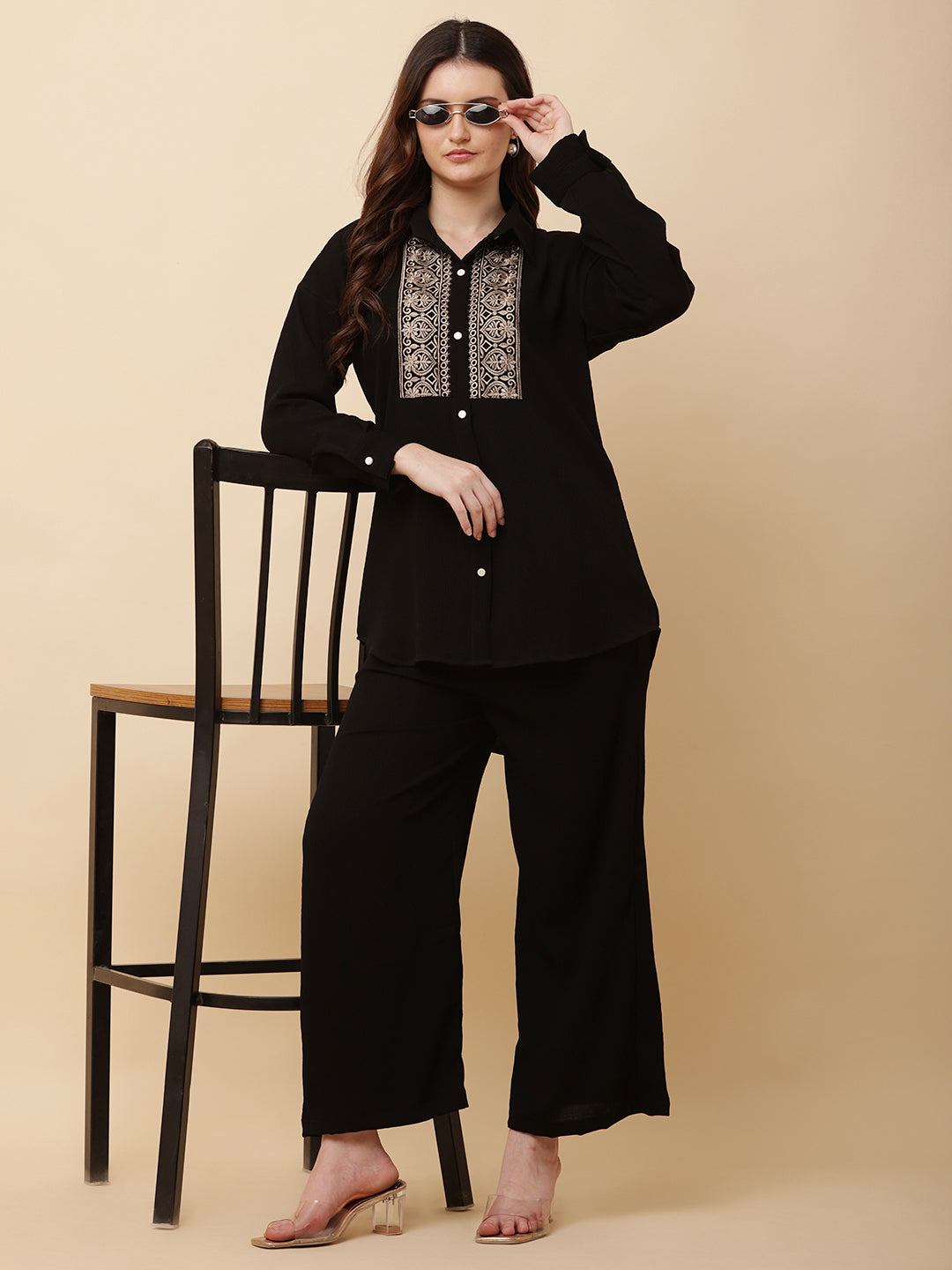 Amara Embroidered Co-Ord Set