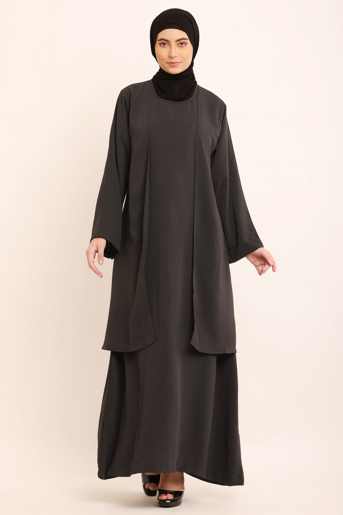 Slate Grey Essence Abaya