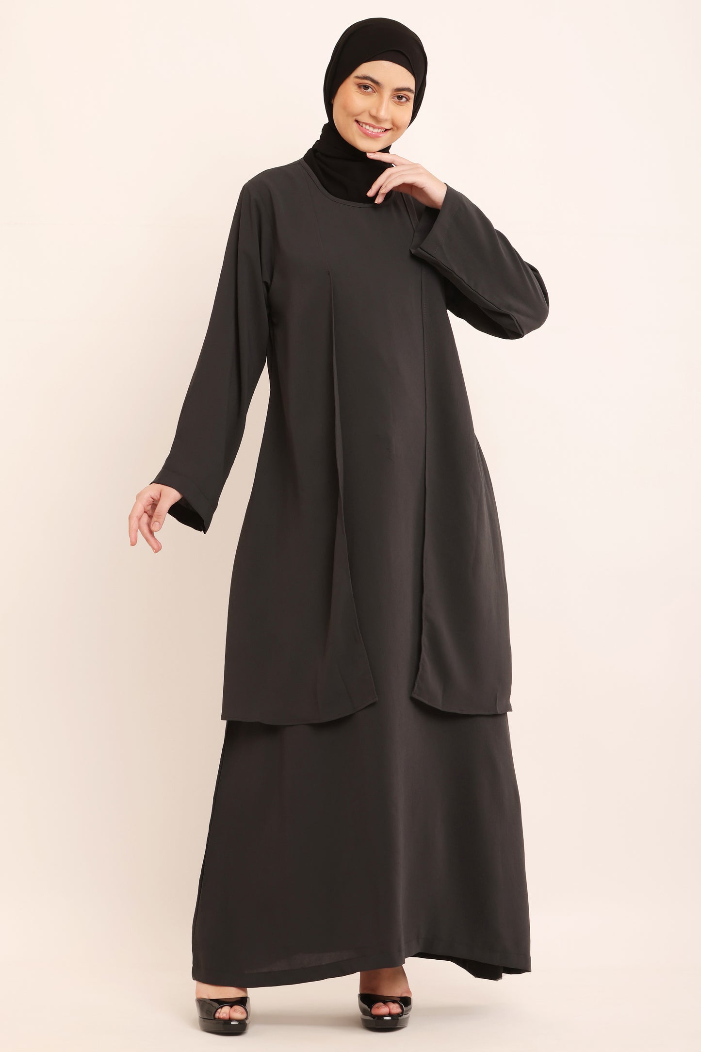 Slate Grey Essence Abaya