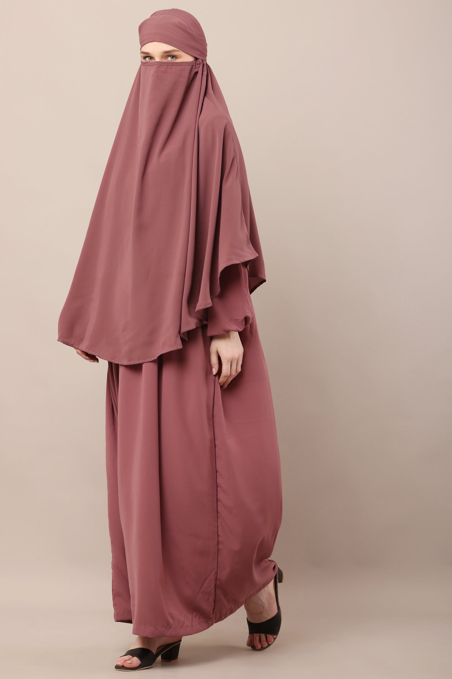 Mauve Essence Set – Modest Jilbab & Niqab Ensemble