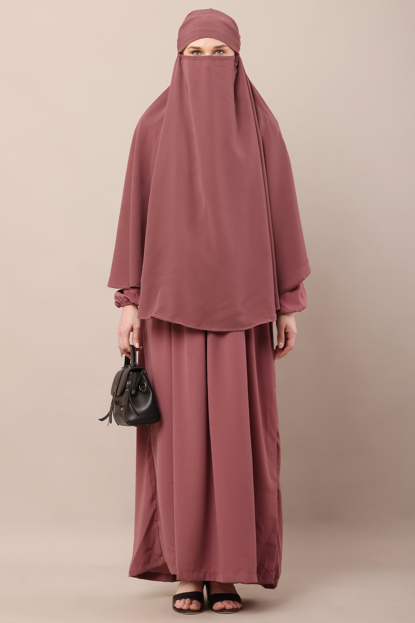 Mauve Essence Set – Modest Jilbab & Niqab Ensemble