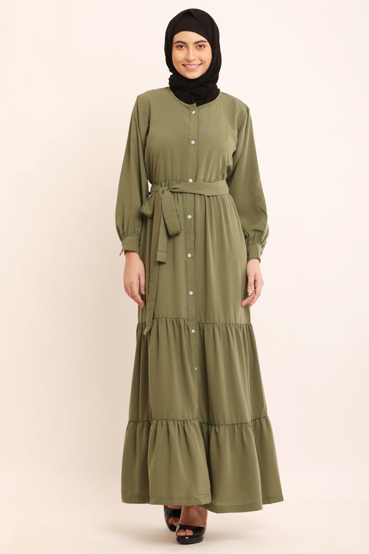 Olive Serenity Abaya